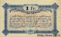 1 Franc FRANCE régionalisme et divers Tarbes 1919 JP.120.22 TTB à SUP