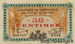 50 Centimes FRANCE régionalisme et divers Toulon 1916 JP.121.01 TTB à SUP
