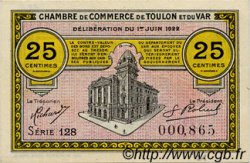 25 Centimes FRANCE régionalisme et divers Toulon 1922 JP.121.34 SPL à NEUF