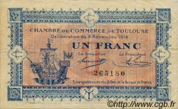 1 Franc FRANCE régionalisme et divers Toulouse 1914 JP.122.06 TB
