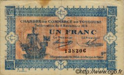 1 Franc FRANCE régionalisme et divers Toulouse 1914 JP.122.14 TB
