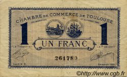 1 Franc FRANCE régionalisme et divers Toulouse 1920 JP.122.43 TB