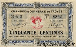 50 Centimes FRANCE régionalisme et divers Troyes 1918 JP.124.01 TTB à SUP
