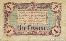1 Franc FRANCE régionalisme et divers Troyes 1918 JP.124.10 TB