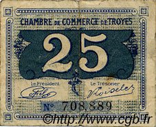25 Centimes FRANCE régionalisme et divers Troyes 1918 JP.124.15 TB