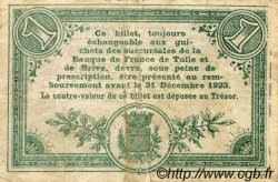 1 Franc FRANCE régionalisme et divers Tulle 1918 JP.125.02 TB