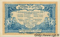 1 Franc FRANCE régionalisme et divers Valence 1915 JP.127.04 TTB à SUP