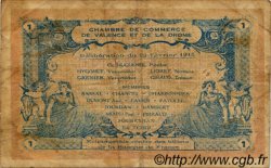 1 Franc FRANCE régionalisme et divers Valence 1915 JP.127.08 TB
