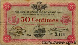 50 Centimes FRANCE régionalisme et divers Vienne 1916 JP.128.09 TB