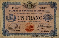 1 Franc FRANCE régionalisme et divers Vienne 1918 JP.128.23 TB