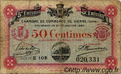 50 Centimes FRANCE régionalisme et divers Vienne 1920 JP.128.25 TB