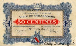 50 Centimes FRANCE régionalisme et divers Strasbourg 1918 JP.133.01 TTB à SUP