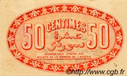 50 Centimes FRANCE régionalisme et divers Alger 1915 JP.137.05 TTB à SUP