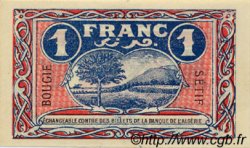 1 Franc Annulé FRANCE régionalisme et divers Bougie, Sétif 1918 JP.139.07 TTB à SUP