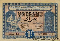 1 Franc FRANCE régionalisme et divers Constantine 1918 JP.140.18 SPL à NEUF