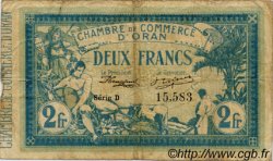 2 Francs FRANCE régionalisme et divers Oran 1915 JP.141.03 TB