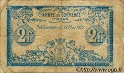 2 Francs FRANCE régionalisme et divers Oran 1915 JP.141.03 TB