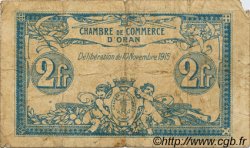 2 Francs FRANCE régionalisme et divers Oran 1915 JP.141.14 TB