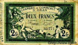 2 Francs FRANCE régionalisme et divers Oran 1915 JP.141.21 TB