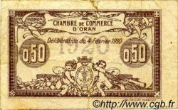 50 Centimes FRANCE régionalisme et divers Oran 1920 JP.141.22 TB