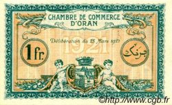 1 Franc FRANCE régionalisme et divers Oran 1921 JP.141.27 SPL à NEUF