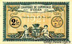 2 Francs FRANCE régionalisme et divers Oran 1921 JP.141.29 SPL à NEUF