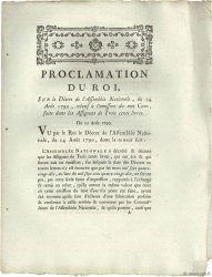 300 Livres texte FRANKREICH  1790 Ass.- VZ