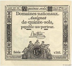 15 Sols FRANCE  1792 Ass.35a AU
