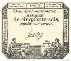 50 Sols FRANCE  1792 Ass.26a AU