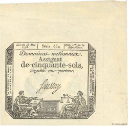 50 Sols FRANCE  1793 Ass.42c UNC