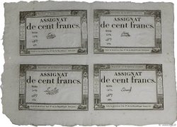 100 Francs Planche FRANCE  1795 Ass.48a-p AU