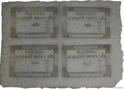 100 Francs Planche FRANCIA  1795 Ass.48a-p AU