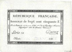 750 Francs FRANCIA  1795 Ass.49a AU