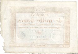 1000 Francs FRANKREICH  1795 Ass.50a fST