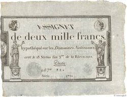 2000 Francs FRANKREICH  1795 Ass.51a ST