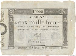10000 Francs FRANKREICH  1795 Ass.52a fST+