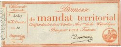 100 Francs avec série FRANKREICH  1796 Ass.60b ST