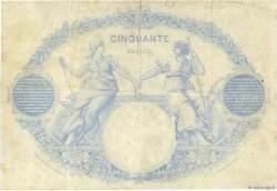 50 Francs type 1884 Indices Noirs FRANCIA  1884 F.A47.01 BC+