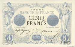 5 Francs NOIR FRANCIA  1873 F.01.22 AU+