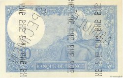 10 Francs MINERVE Spécimen FRANCE  1921 F.06.05Sp VF+