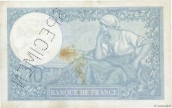 10 Francs MINERVE modifié Spécimen FRANKREICH  1941 F.07.28Scp SS