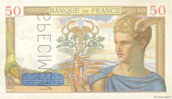 50 Francs CÉRÈS Spécimen FRANCE  1934 F.17.01Sp AU