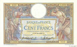 100 Francs LUC OLIVIER MERSON sans LOM Spécimen FRANKREICH  1920 F.23.13S fST