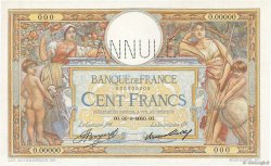 100 Francs LUC OLIVIER MERSON grands cartouches Épreuve FRANCIA  1933 F.24.12Ed SC+