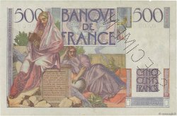 500 Francs CHATEAUBRIAND Spécimen FRANKREICH  1945 F.34.01Sp fVZ