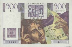 500 Francs CHATEAUBRIAND FRANCIA  1945 F.34.01 q.FDC