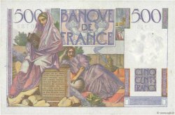 500 Francs CHATEAUBRIAND FRANKREICH  1953 F.34.13 fVZ