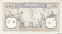 1000 Francs CÉRÈS ET MERCURE Spécimen FRANCE  1930 F.37.05Sp UNC-