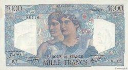 1000 Francs MINERVE ET HERCULE FRANCE  1945 F.41.01 XF