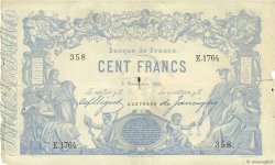 100 Francs type 1862 - Bleu à indices Noirs FRANCE  1881 F.A39.17